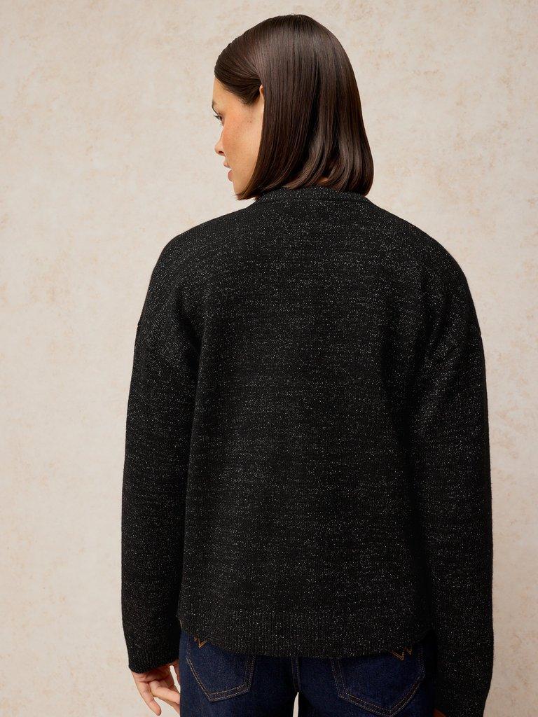 SANSA SPARKLE CARDI in PURE BLACK | White Stuff