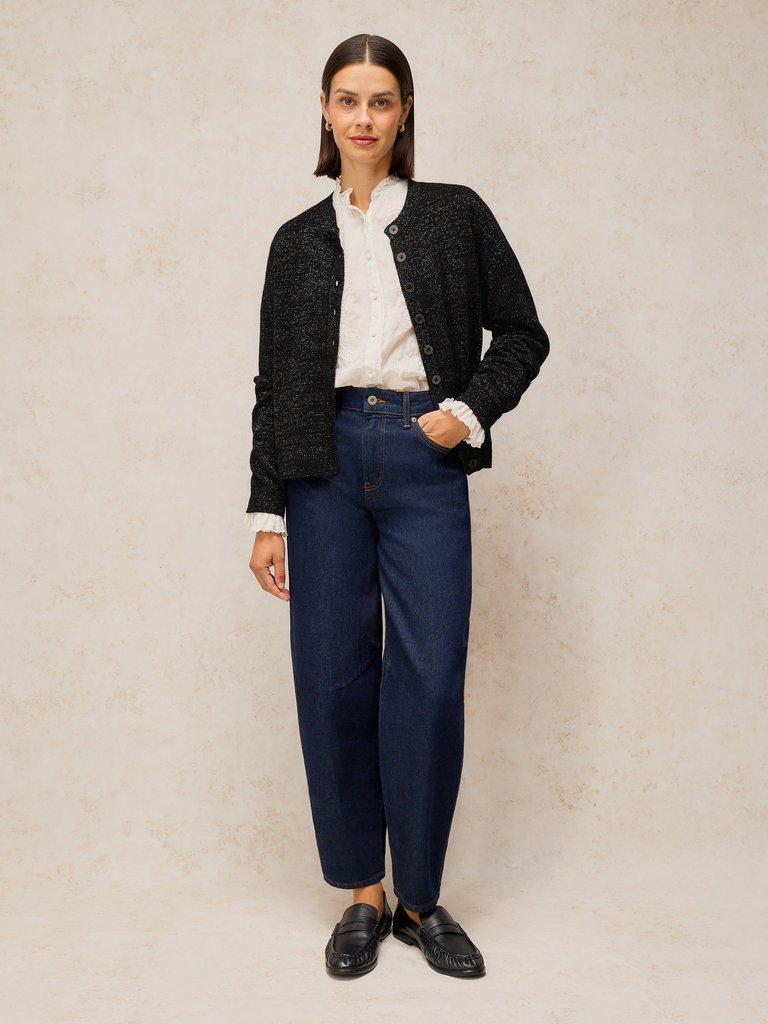 SANSA SPARKLE CARDI in PURE BLACK | White Stuff