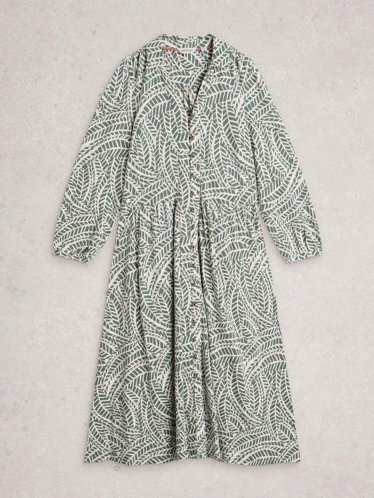 Ronley Jersey Dress in GREEN PR - FLAT FRONT