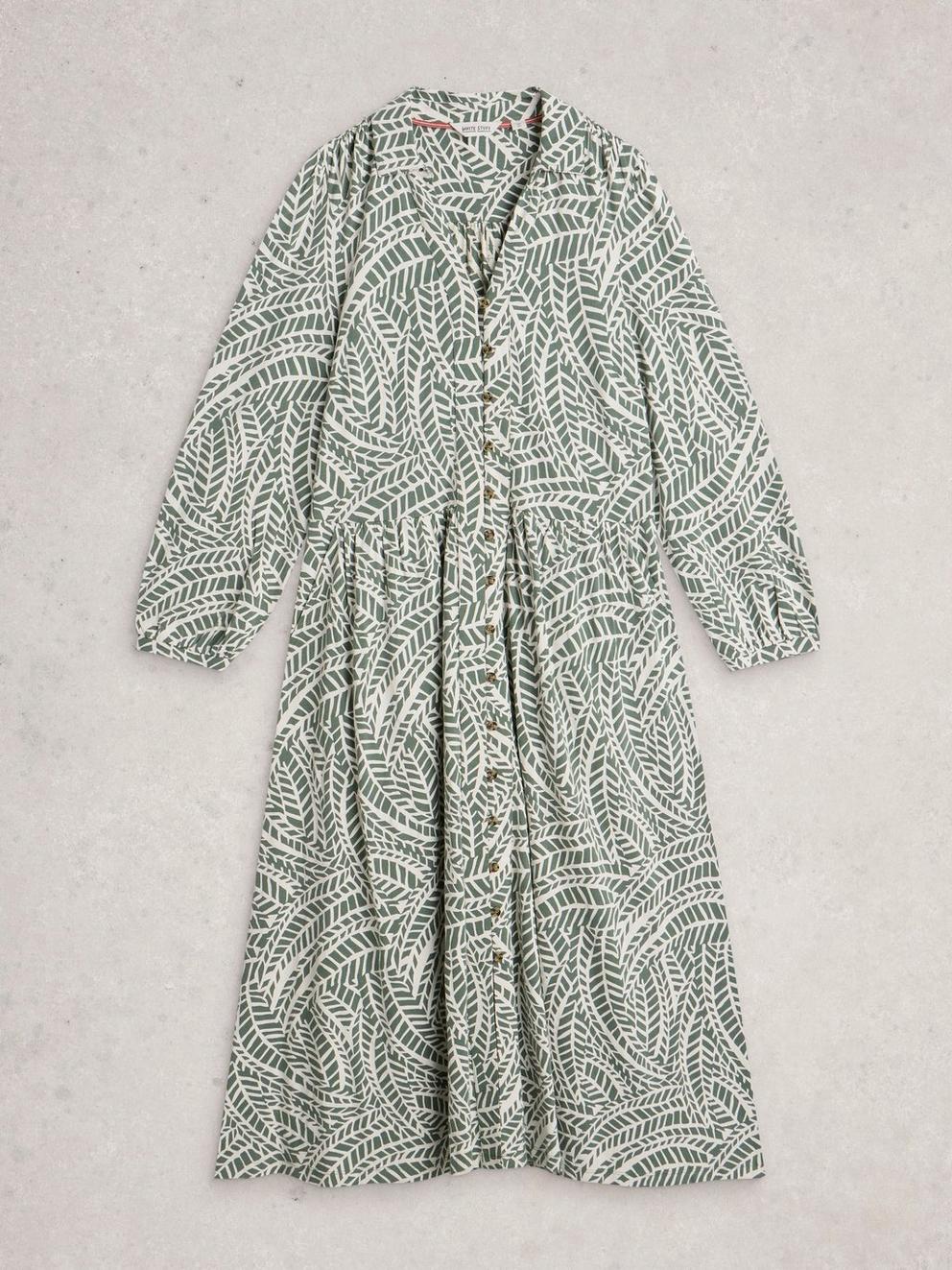 Ronley Jersey Dress in GREEN PR - FLAT FRONT