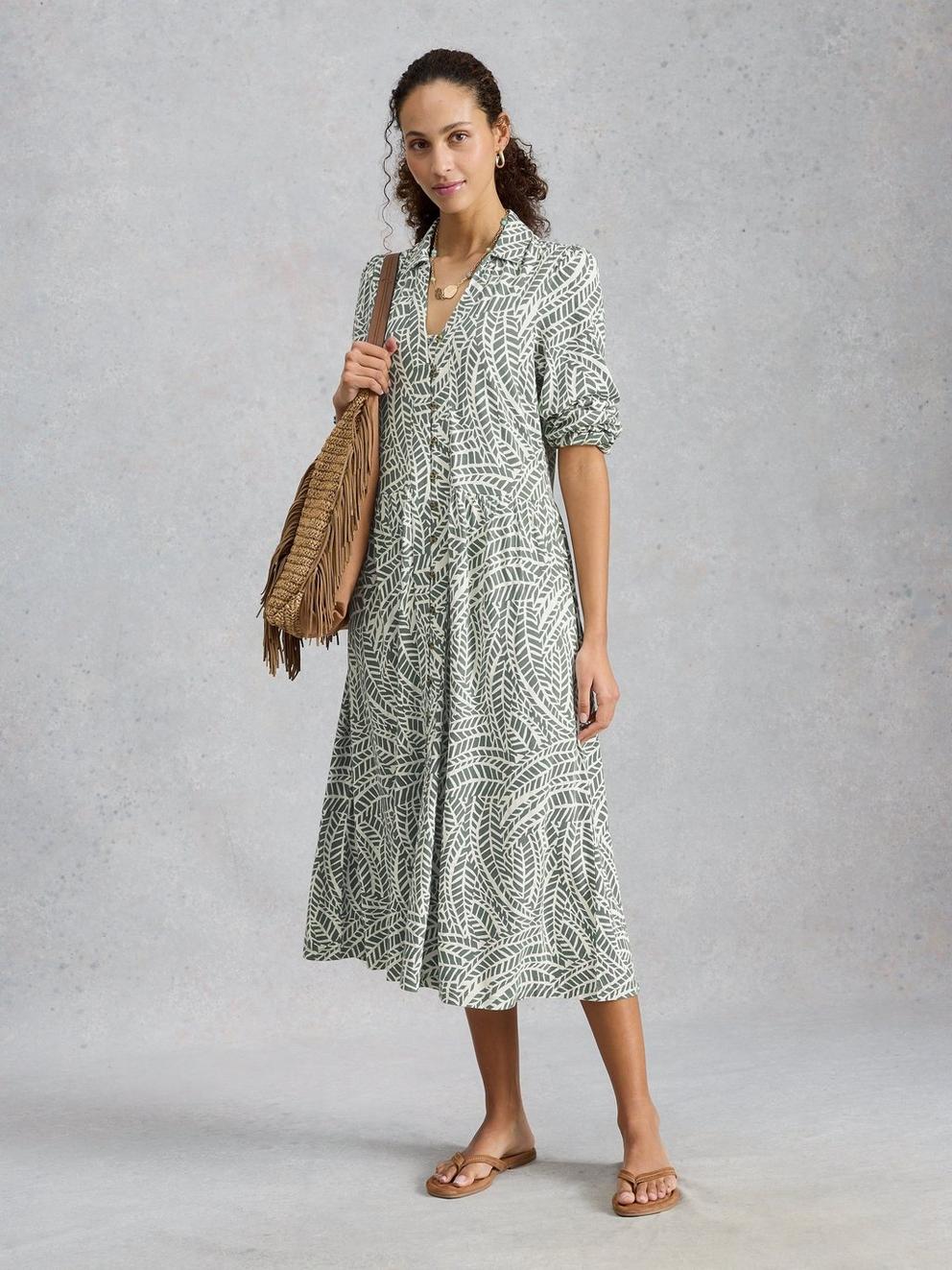 Ronley Jersey Dress in GREEN PR - LIFESTYLE