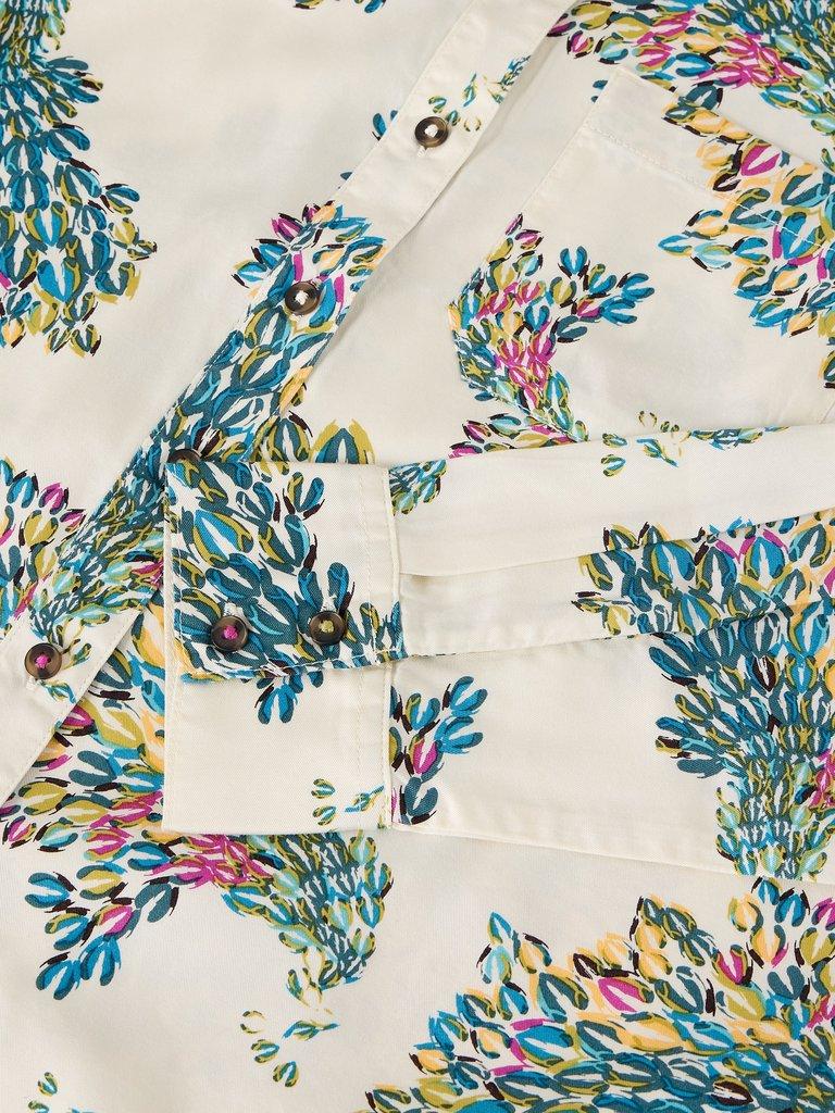 LIBBY PRINTED SHIRT in IVORY MLT - FLAT DETAIL