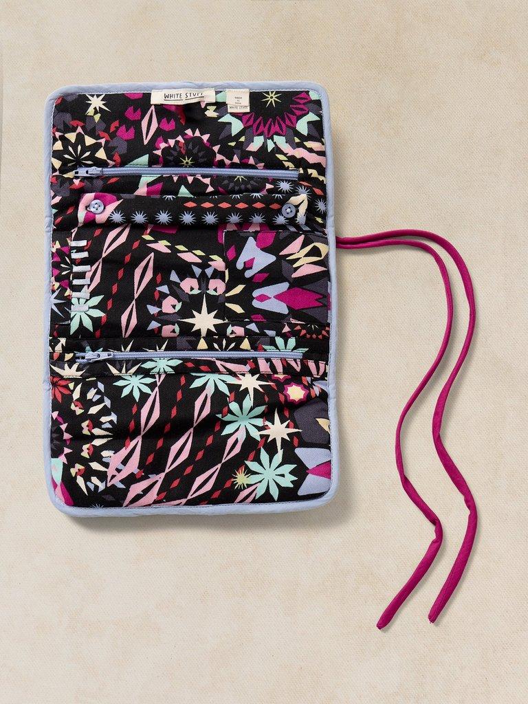 PRINTED JEWELLERY ROLL in BLACK PRINT | White Stuff EU