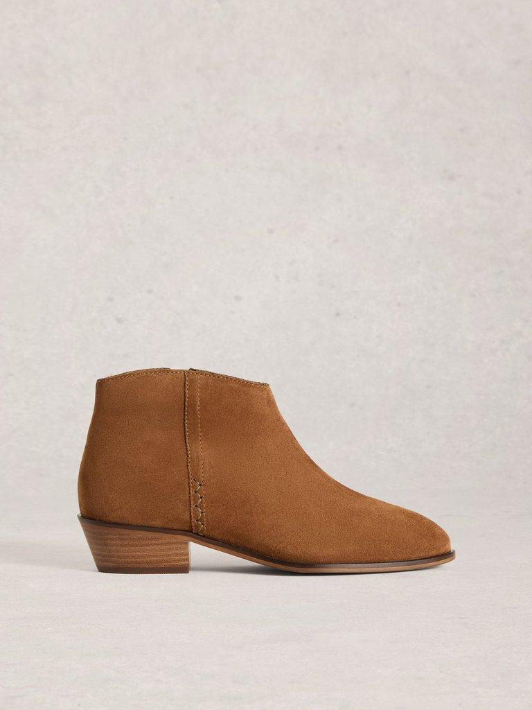 MIA SUEDE ANKLE BOOT in MID TAN - LIFESTYLE
