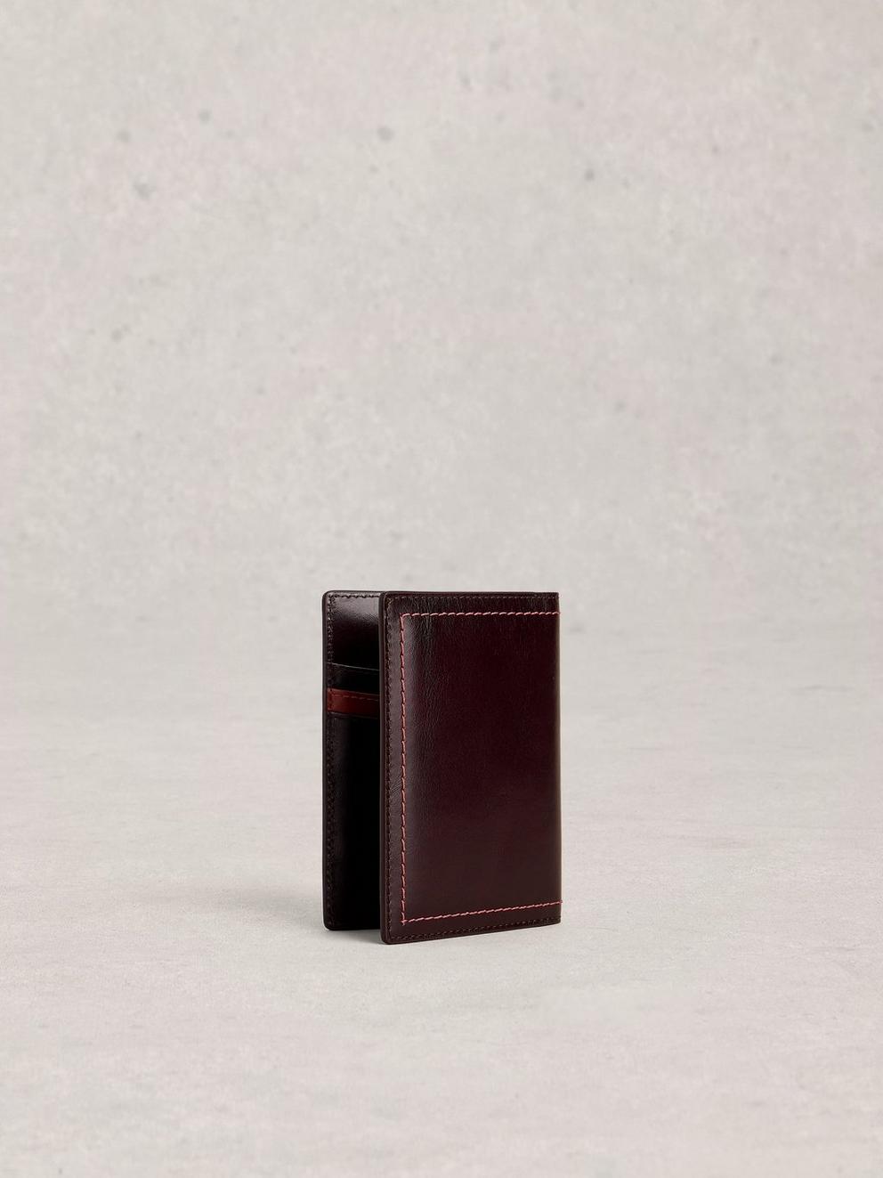 TRAVEL STUFF PASSPORT HOLDER in PLUM MLT - FLAT BACK