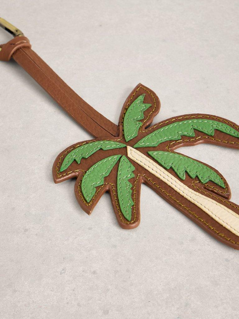 Palm Tree Bag Charm in GREEN MLT - FLAT DETAIL