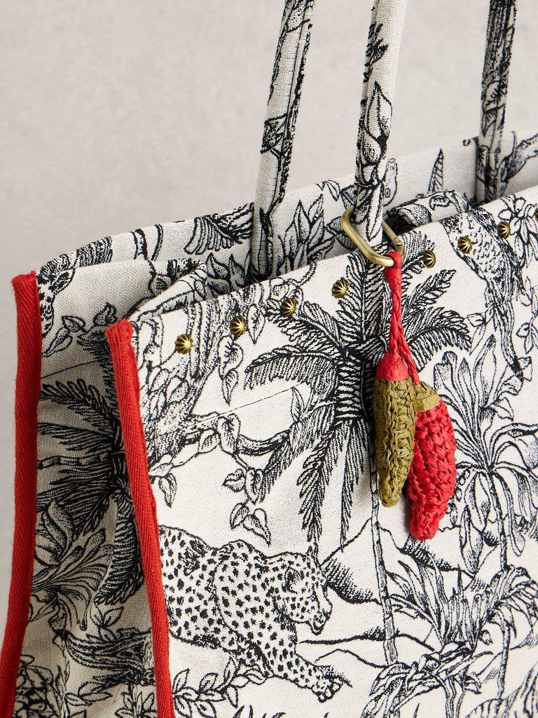 Chilli Pepper Bag Charm in RED MLT - FLAT BACK