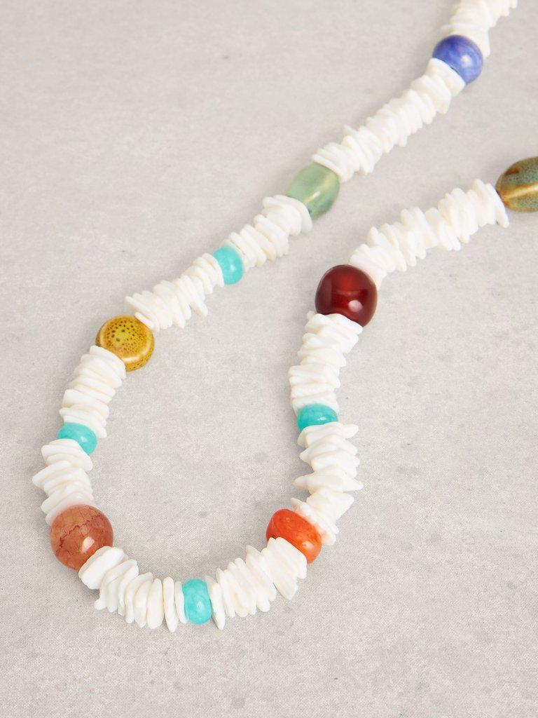 Tora Necklace in IVORY MLT - FLAT DETAIL