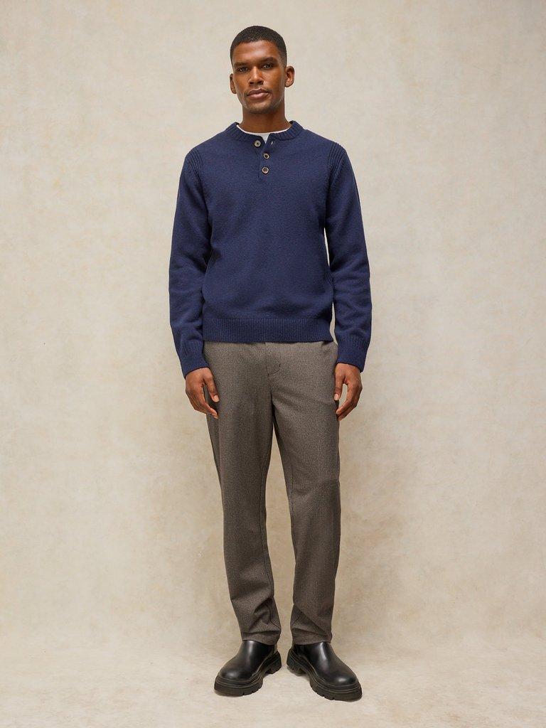 ACTON TWEEDY TROUSER in BROWN MLT - LIFESTYLE