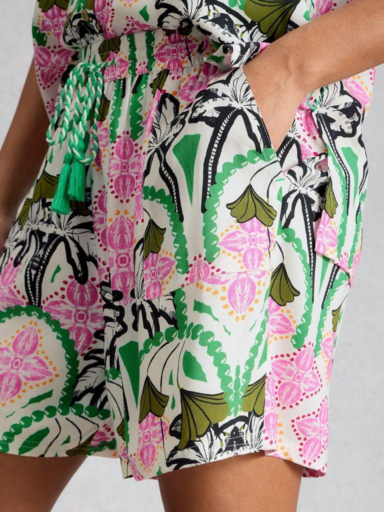 Florence Beach Short  in IVORY PR - MODEL DETAIL