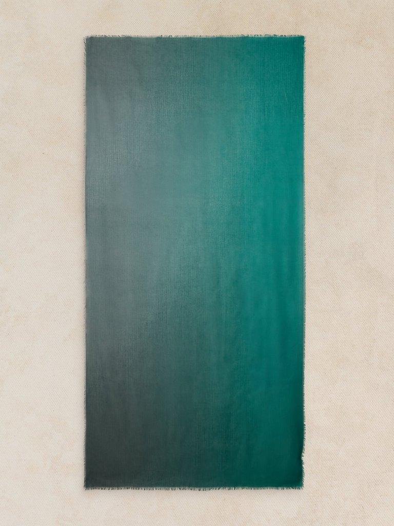 PENNY PLAIN OVERSIZED SCARF in BRT GREEN - FLAT BACK