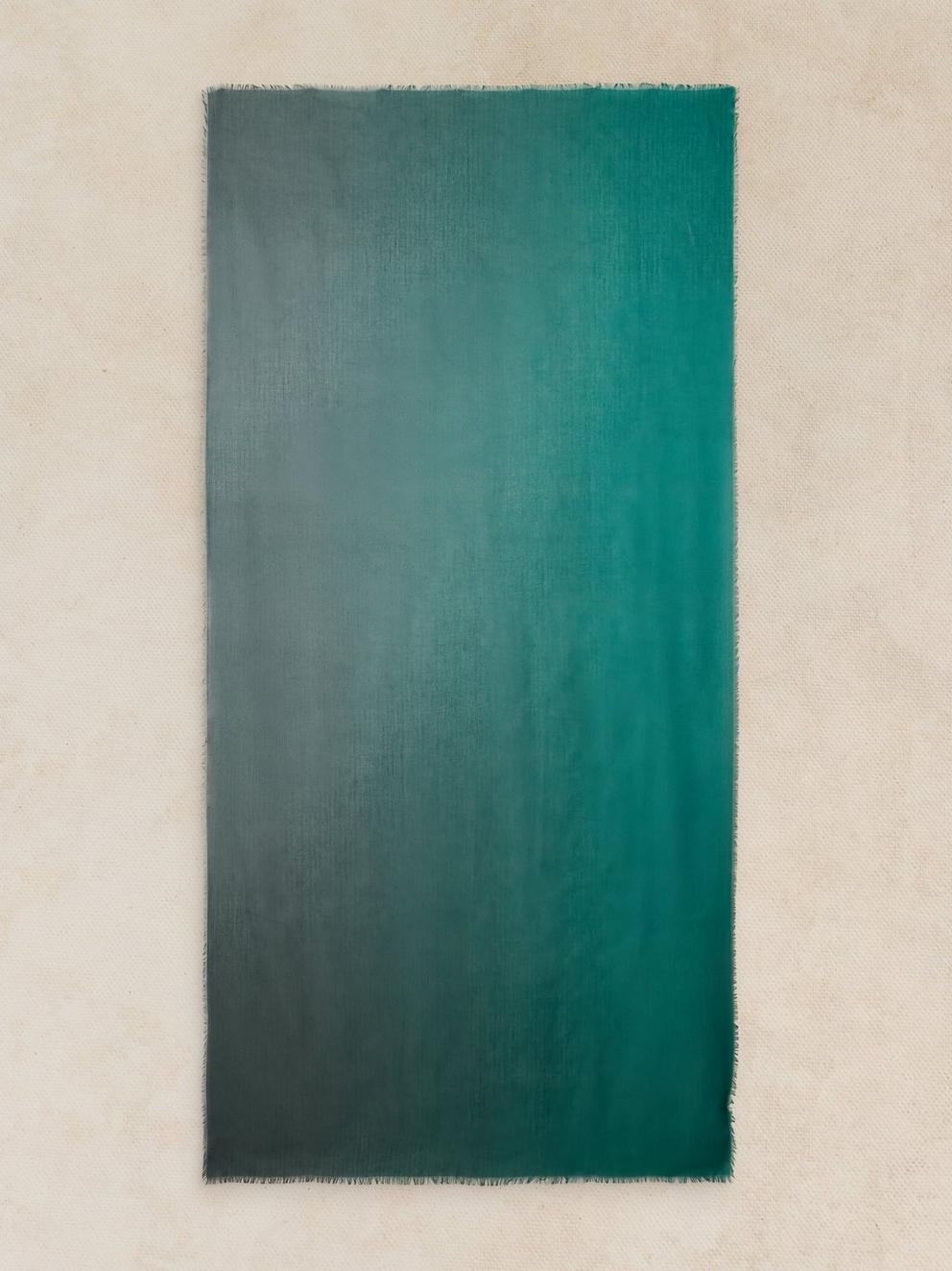 PENNY PLAIN OVERSIZED SCARF in BRT GREEN - FLAT BACK
