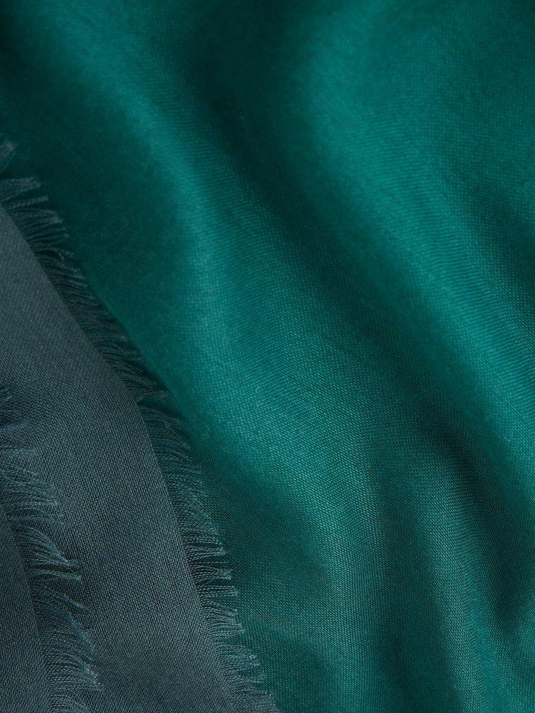 PENNY PLAIN OVERSIZED SCARF in BRT GREEN - FLAT DETAIL