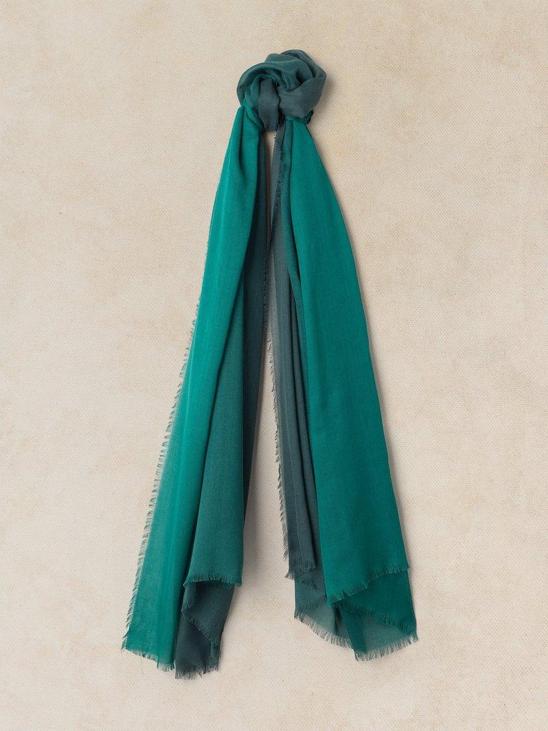 PENNY PLAIN OVERSIZED SCARF in BRT GREEN - FLAT FRONT