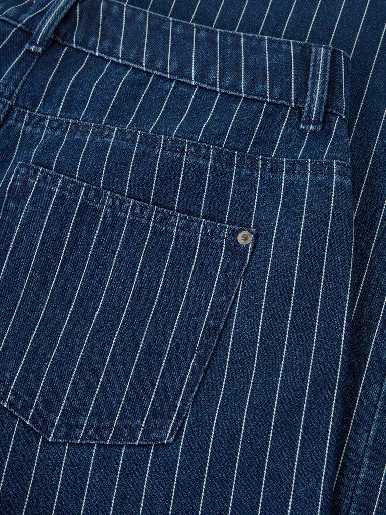 AYLA STRIPE WIDE LEG JEAN in DENIM MLT - FLAT DETAIL