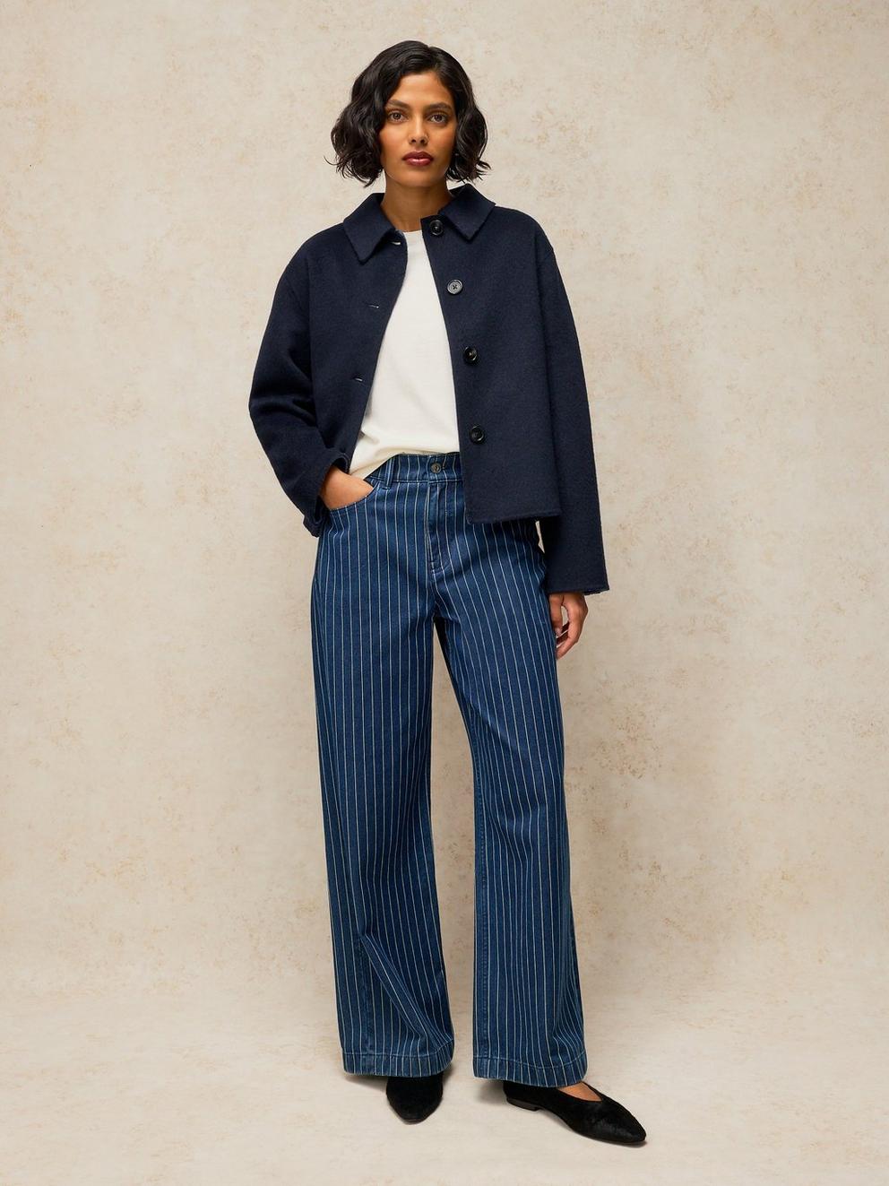 AYLA STRIPE WIDE LEG JEAN in DENIM MLT - LIFESTYLE