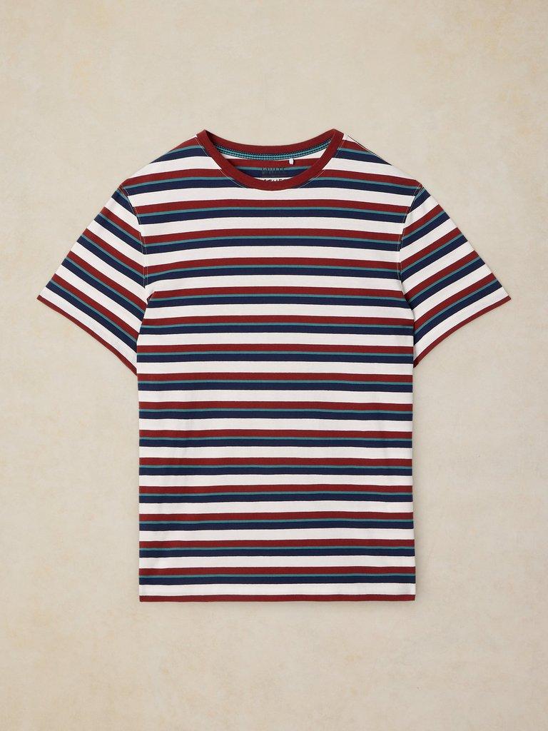 ABERSOCH STRIPE TEE in IVORY MLT - FLAT FRONT