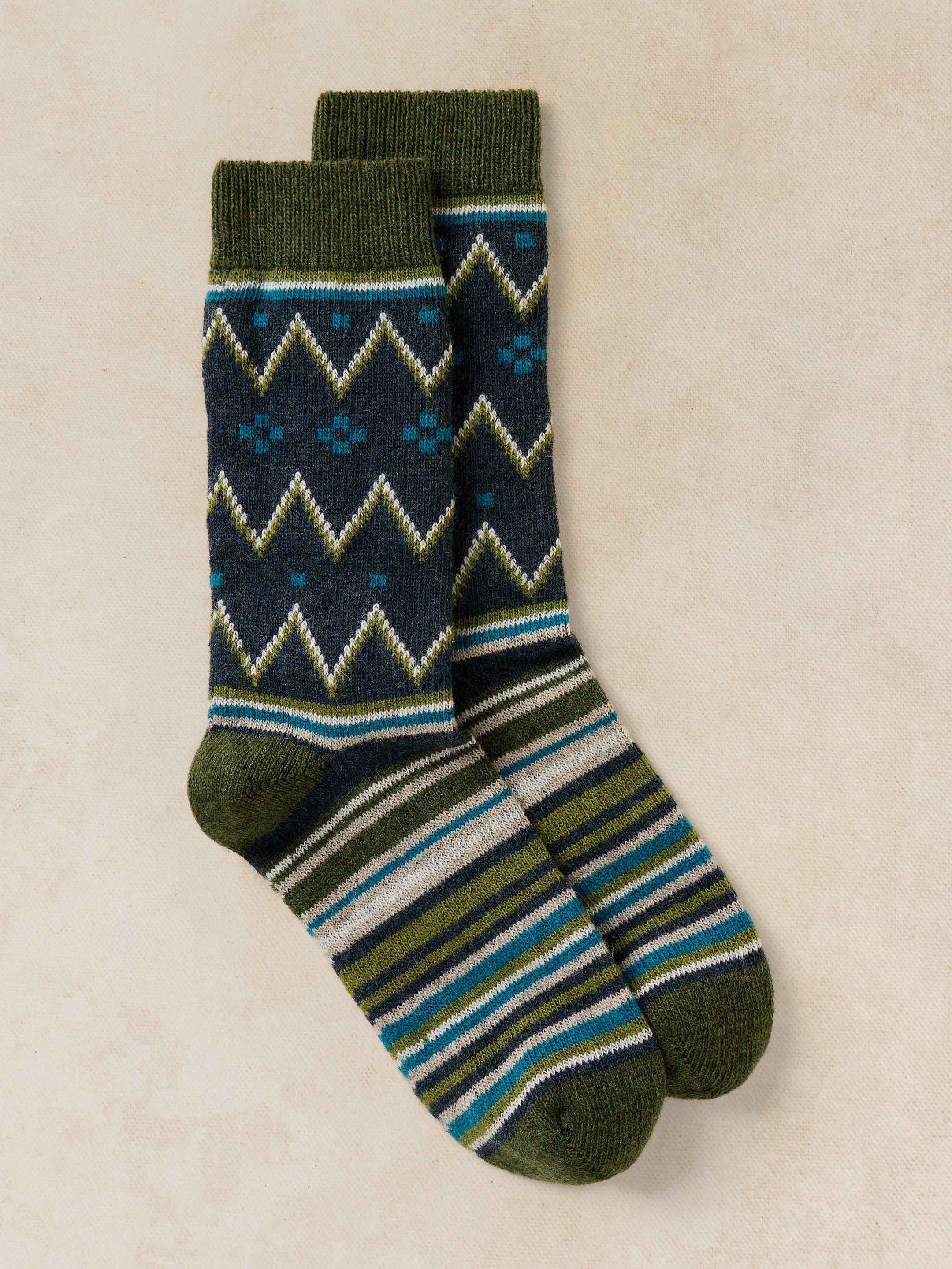 FAIRISLE STRIPE COSY SOCK