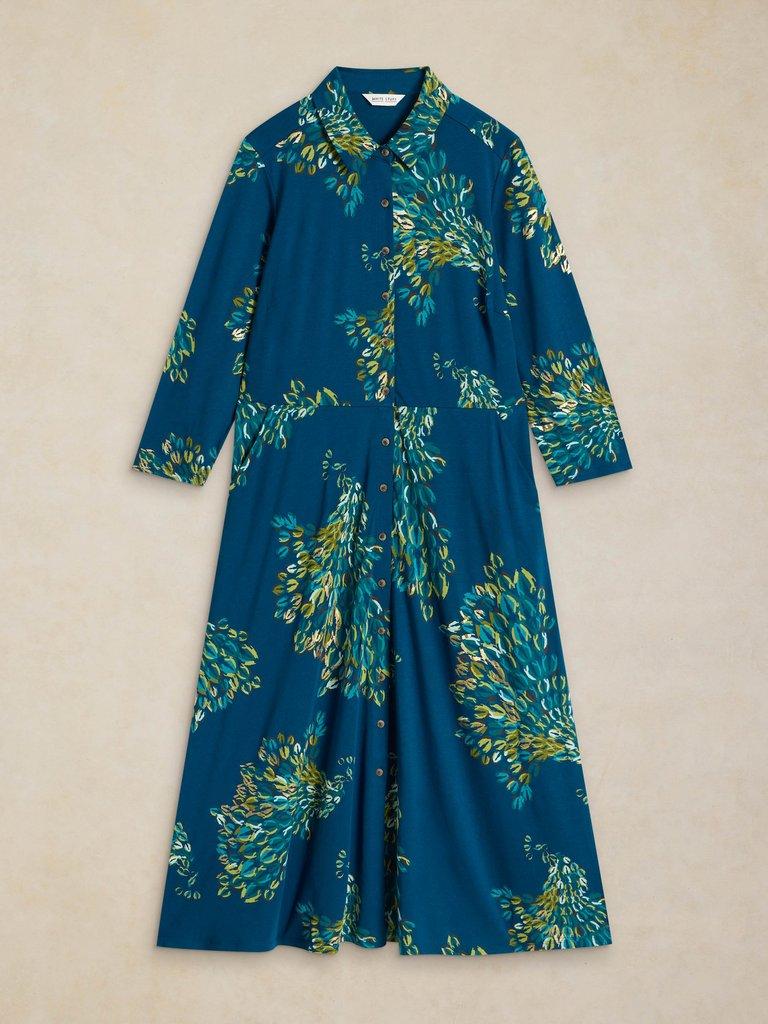 RUA JERSEY DRESS in TEAL PR - FLAT FRONT