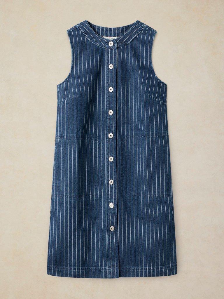 MILLIE DENIM SHIFT DRESS in DENIM MLT - FLAT FRONT