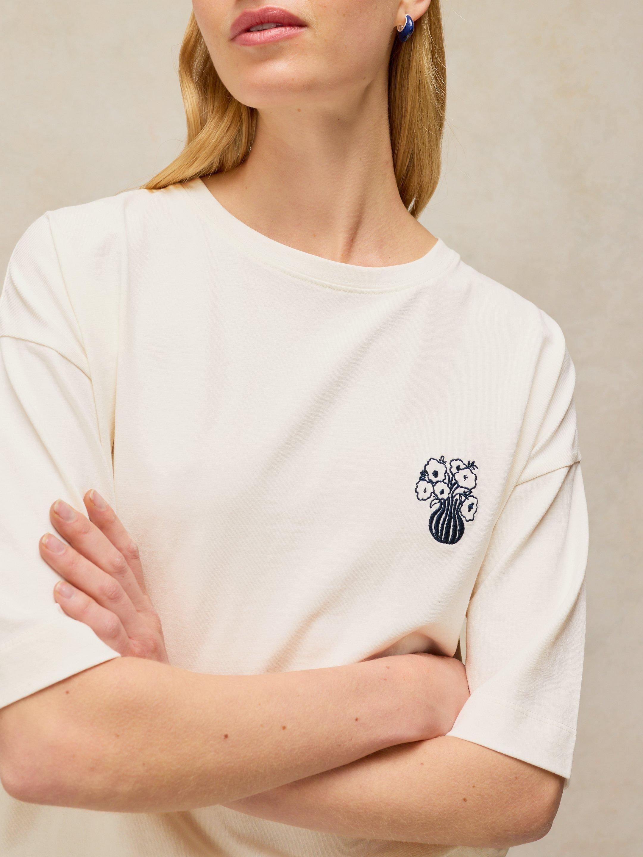 KATYA EMBROIDERED TEE