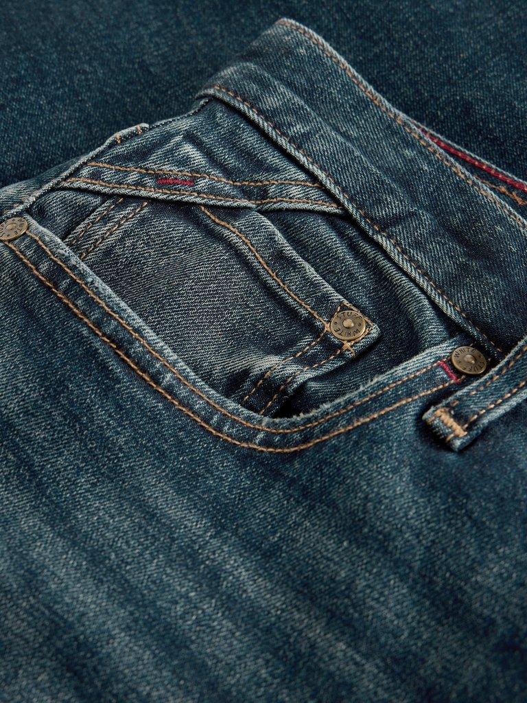 Seaton Straight Jean in DK BLUE - FLAT DETAIL