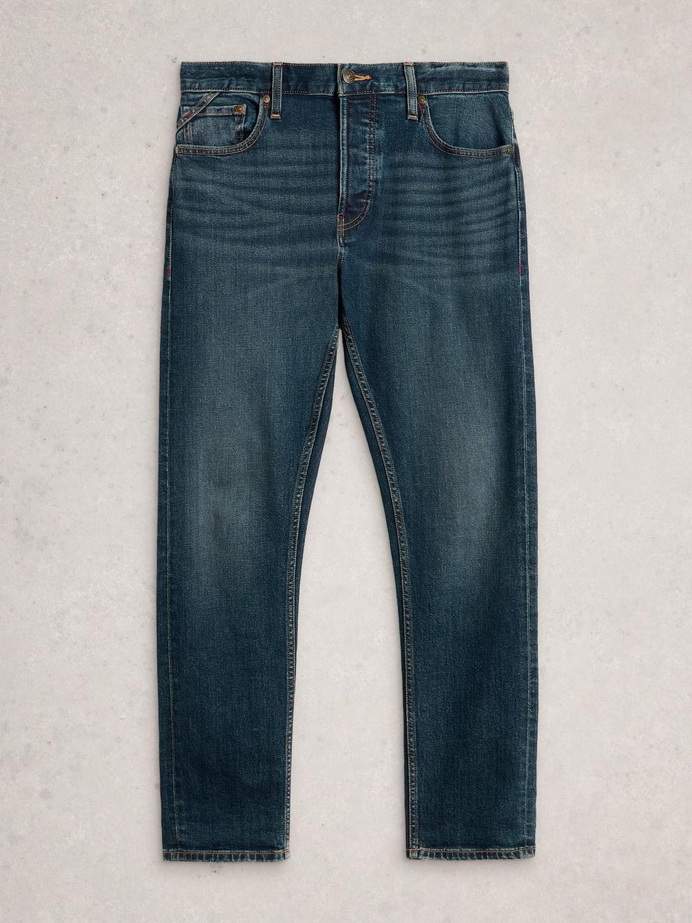 Seaton Straight Jean in DK BLUE - FLAT FRONT
