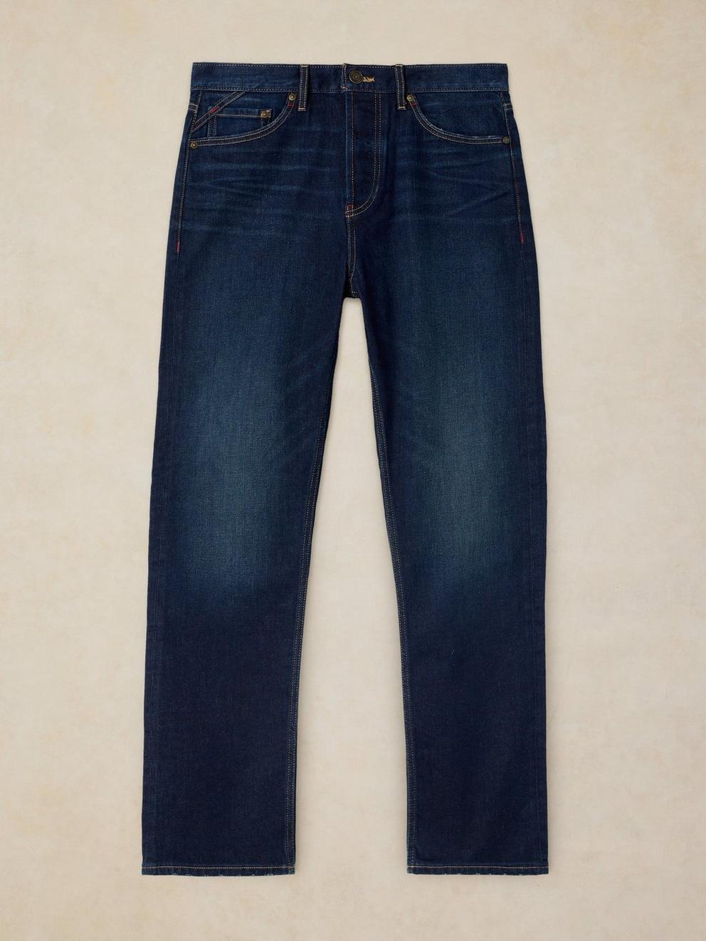 Seaton Straight Jean in INDIGO BLE - FLAT FRONT