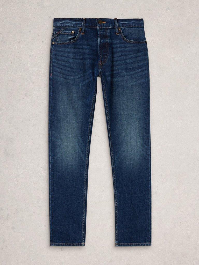 Seaton Straight Jean in MID DENIM - FLAT FRONT