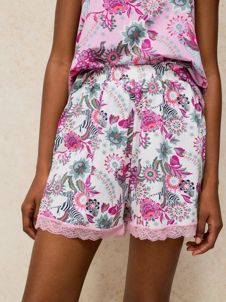 CAMI SHORT PJ SET in IVORY MULTI | White Stuff