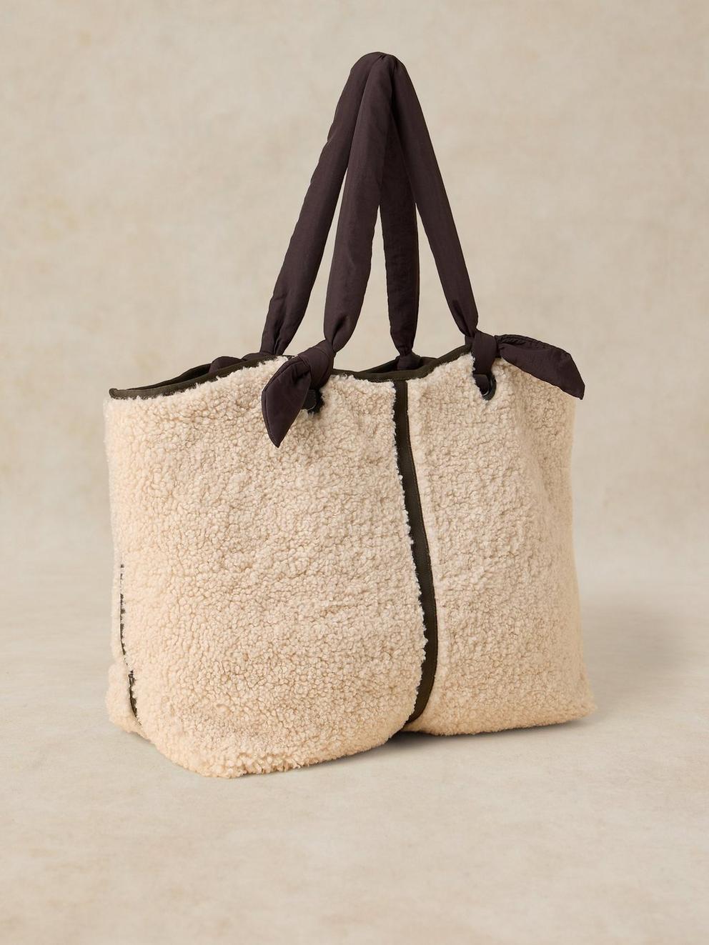 BONNIE REVERSIBLE TOTE in IVORY MLT - FLAT BACK