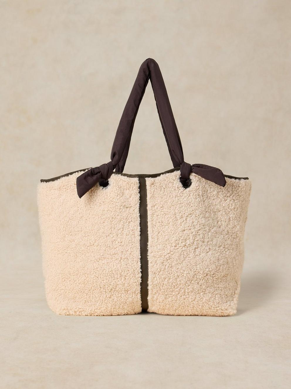 BONNIE REVERSIBLE TOTE in IVORY MLT - LIFESTYLE
