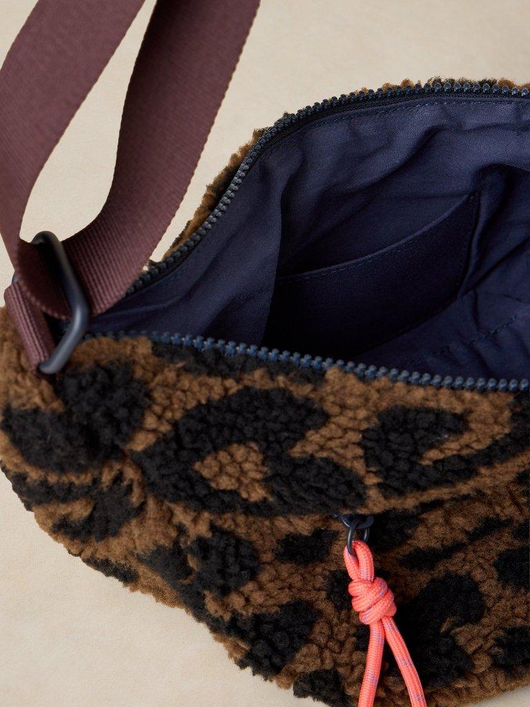 MEADOW BORG CROSSBODY in BROWN MLT - FLAT DETAIL