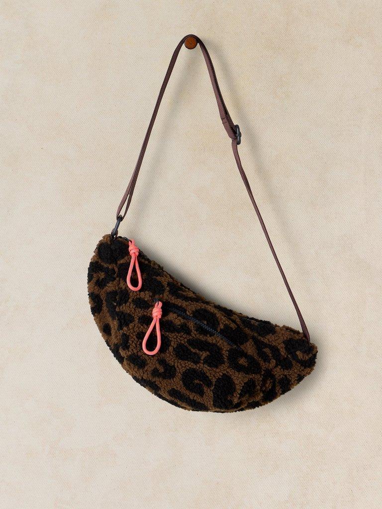 MEADOW BORG CROSSBODY in BROWN MLT - FLAT FRONT