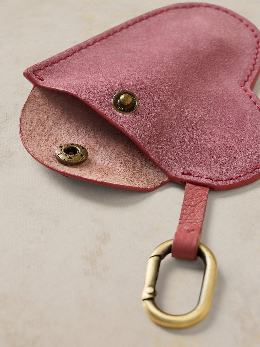 HARRIET HEART COIN PURSE in LGT PINK - FLAT DETAIL