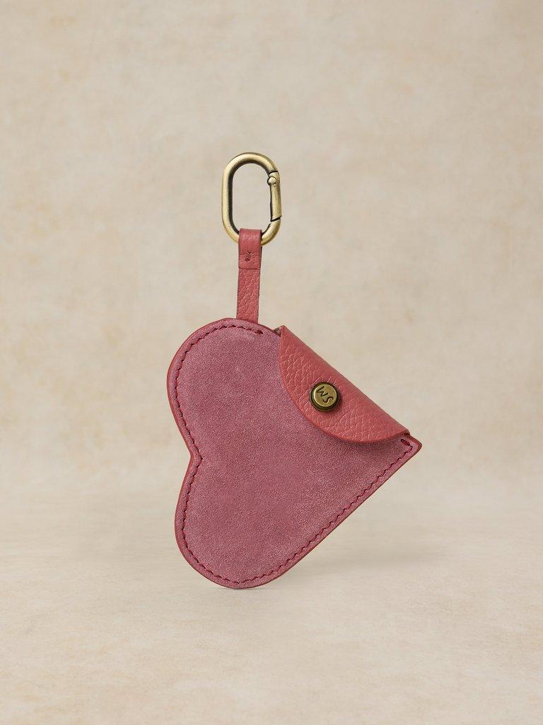 HARRIET HEART COIN PURSE in LGT PINK - FLAT FRONT