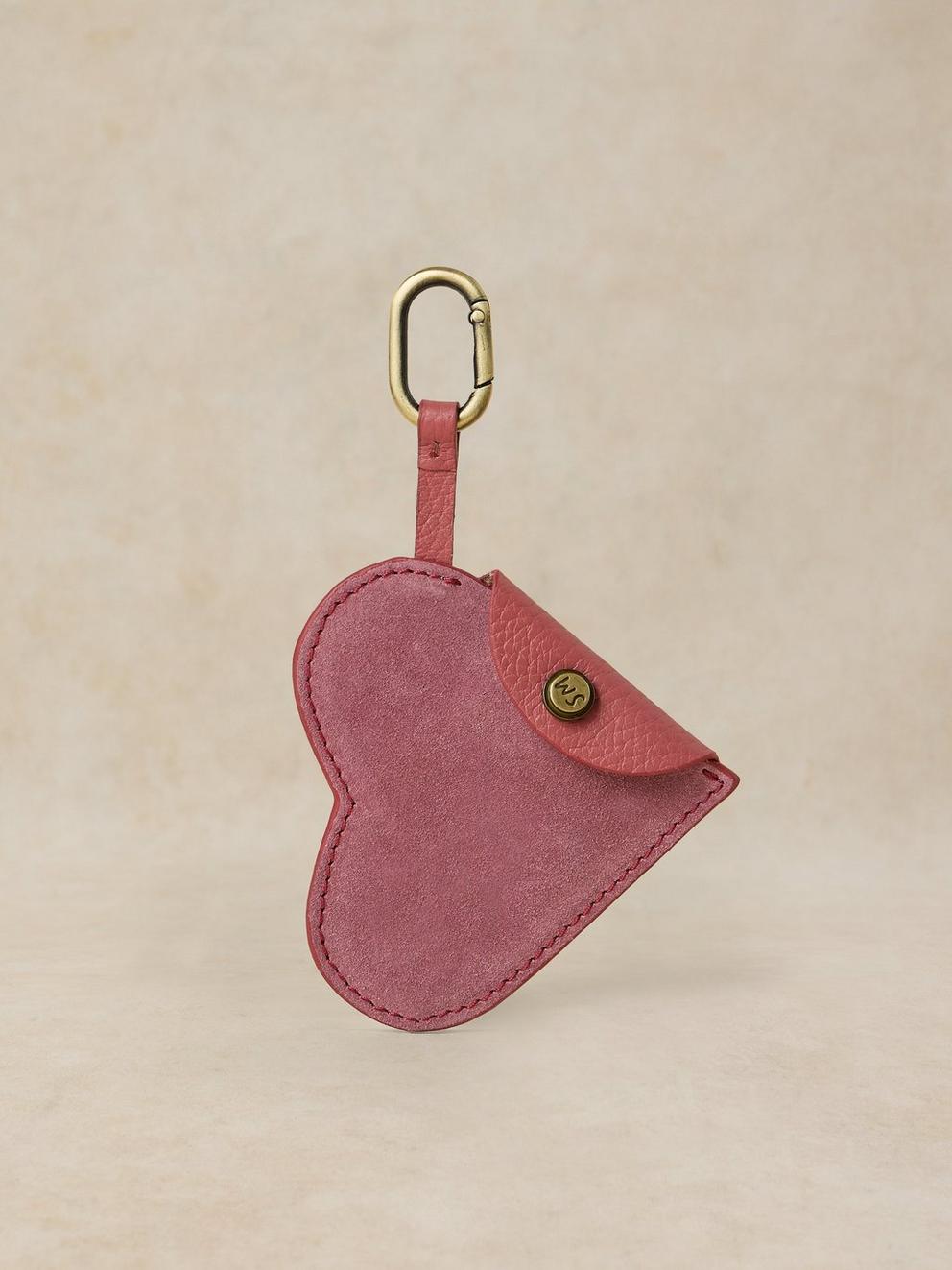 HARRIET HEART COIN PURSE in LGT PINK - FLAT FRONT