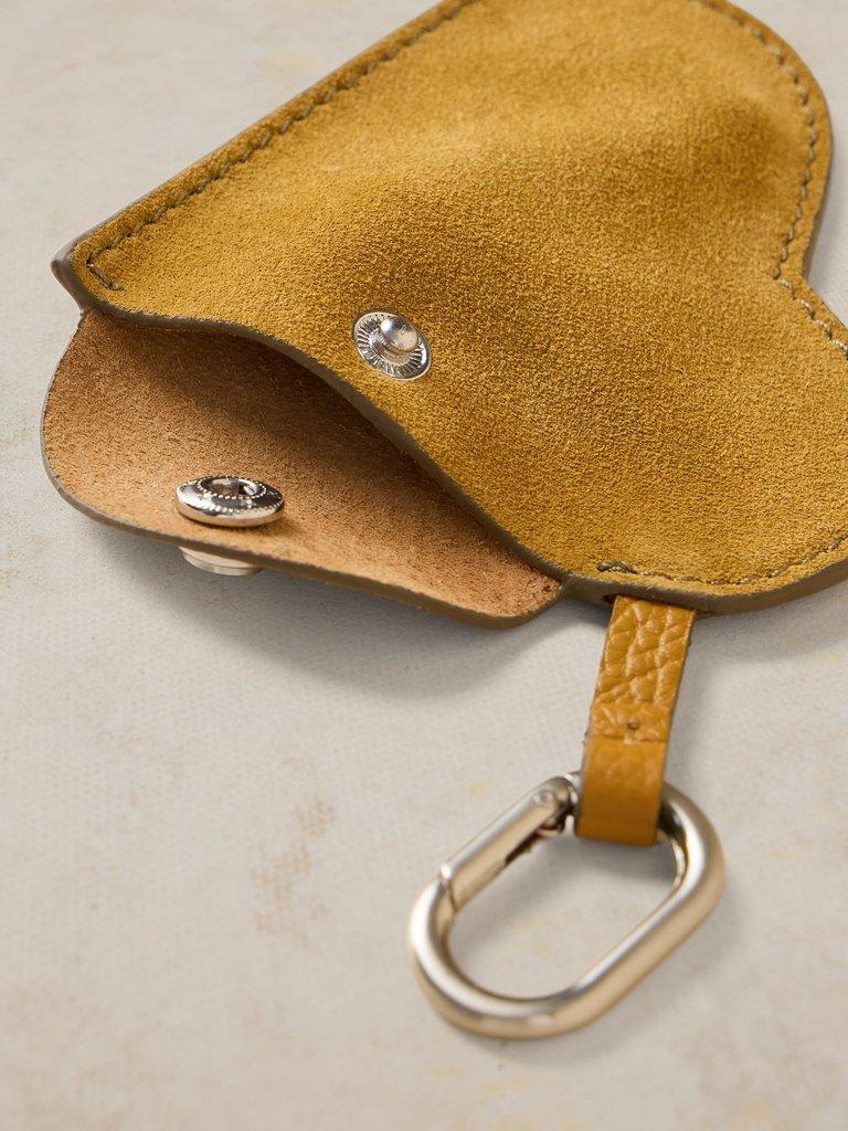HARRIET HEART COIN PURSE in MID YELLOW - FLAT DETAIL