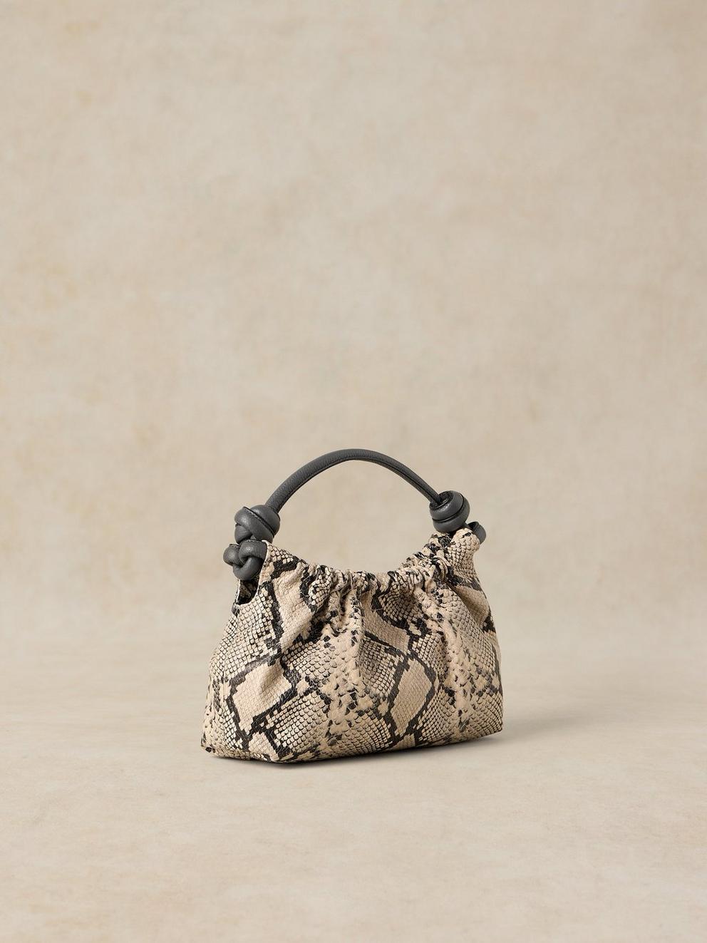 MINI CALLIE LEATHER BAG in BLK MLT - FLAT BACK
