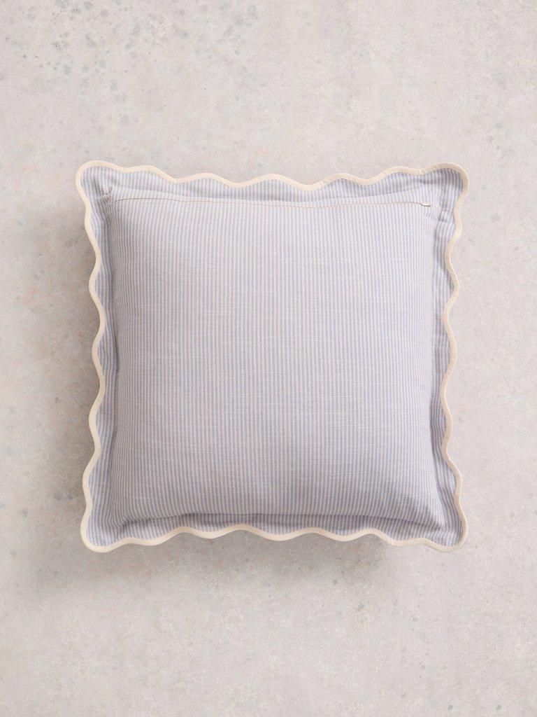 Inside Story Scallop Cushion in BLUE PR - FLAT BACK