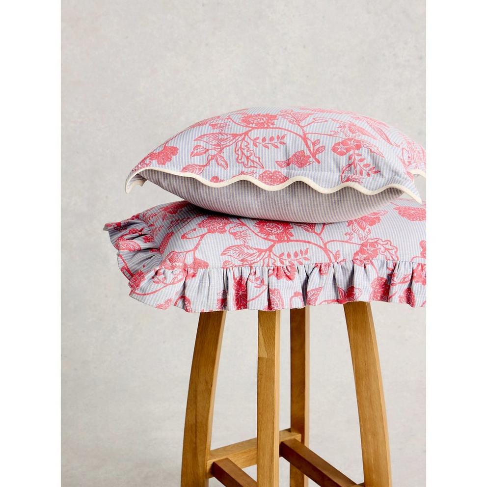 Inside Story Scallop Cushion in BLUE PR - FLAT FRONT