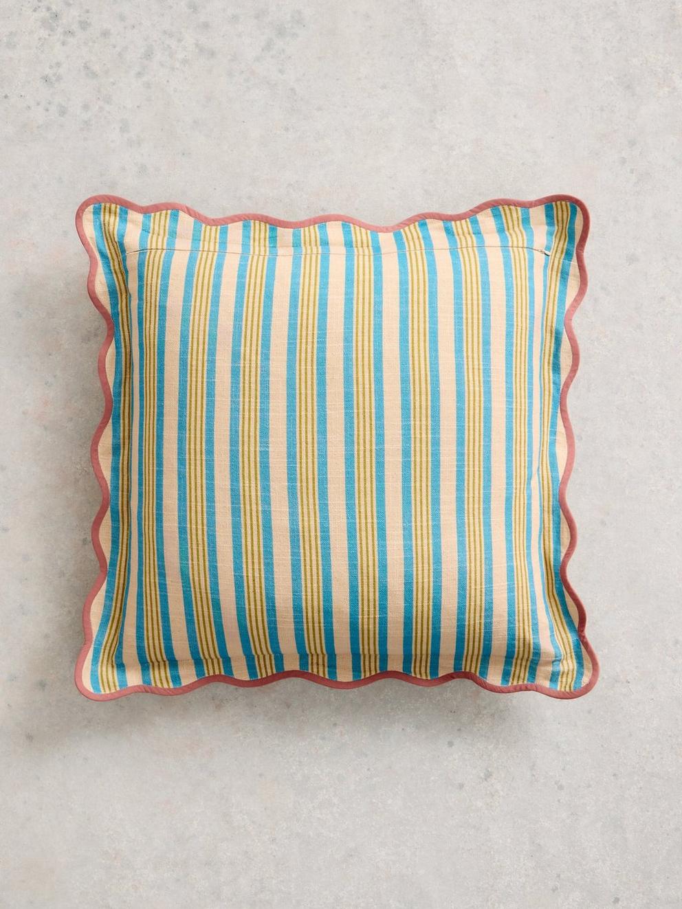 Inside Story Scallop Cushion in NAT PR - FLAT BACK