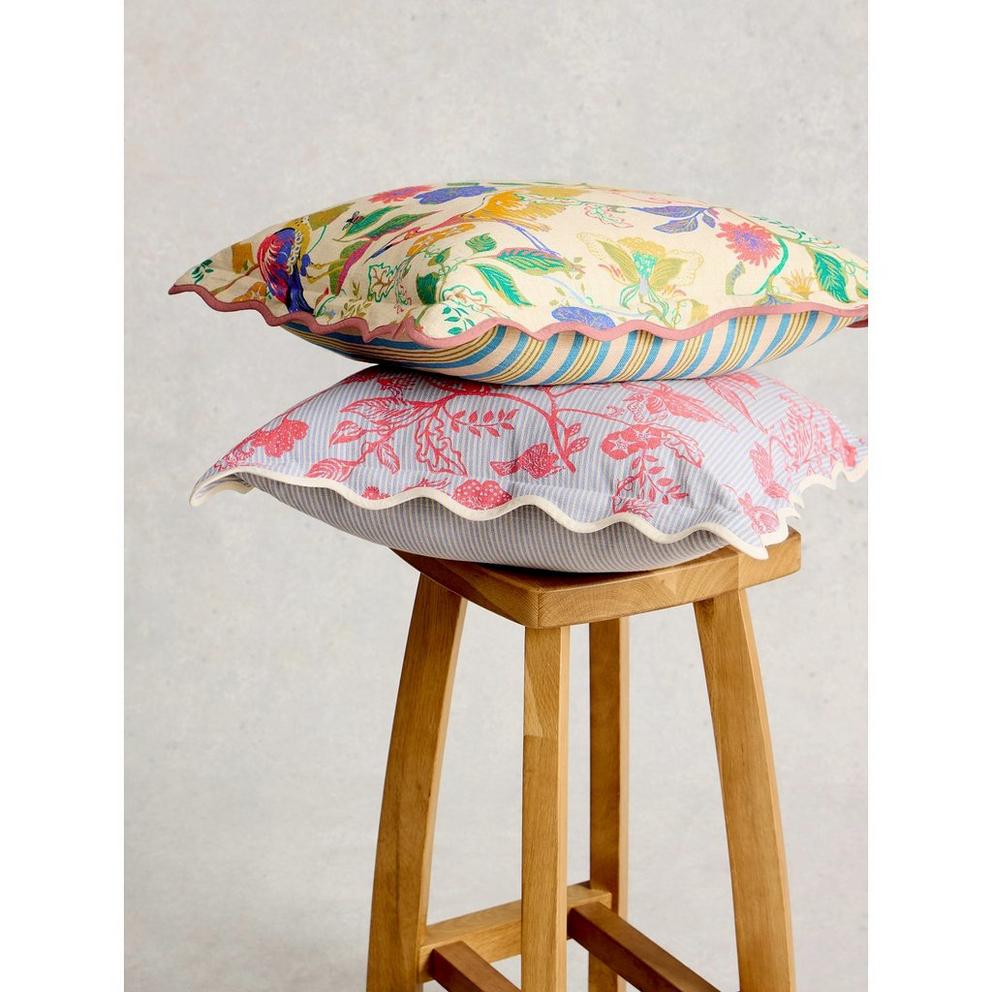 Inside Story Scallop Cushion in NAT PR - FLAT FRONT