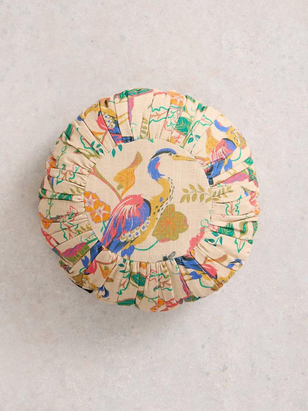 Inside Story Round Cushion in NAT PR - FLAT BACK