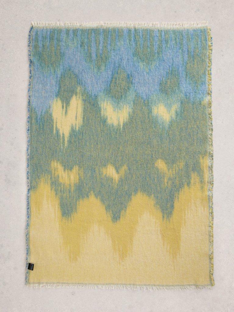 Inside Story Throw in BLUE MLT - FLAT BACK