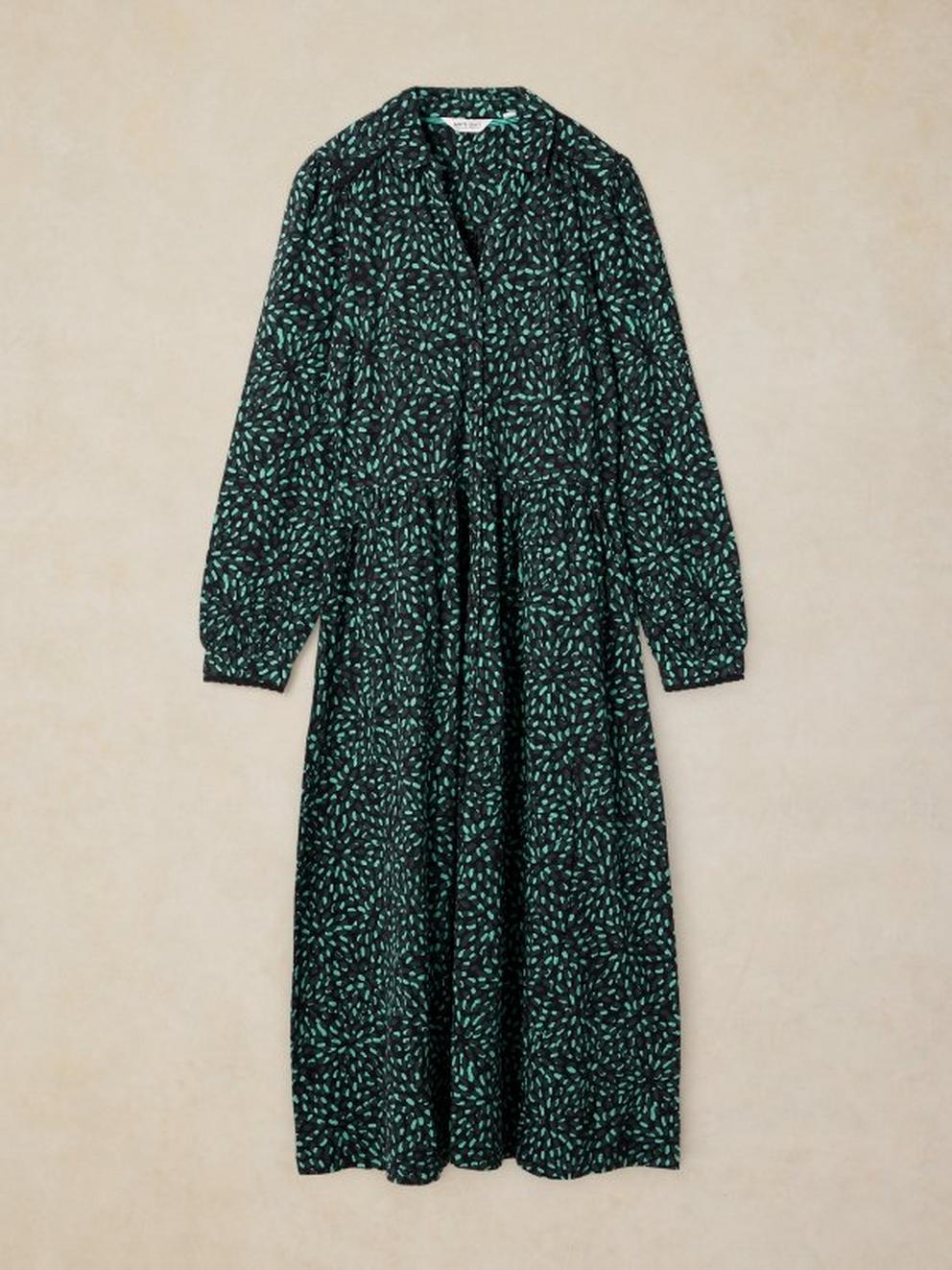 REEGAN JERSEY DRESS in GREEN MLT - FLAT FRONT