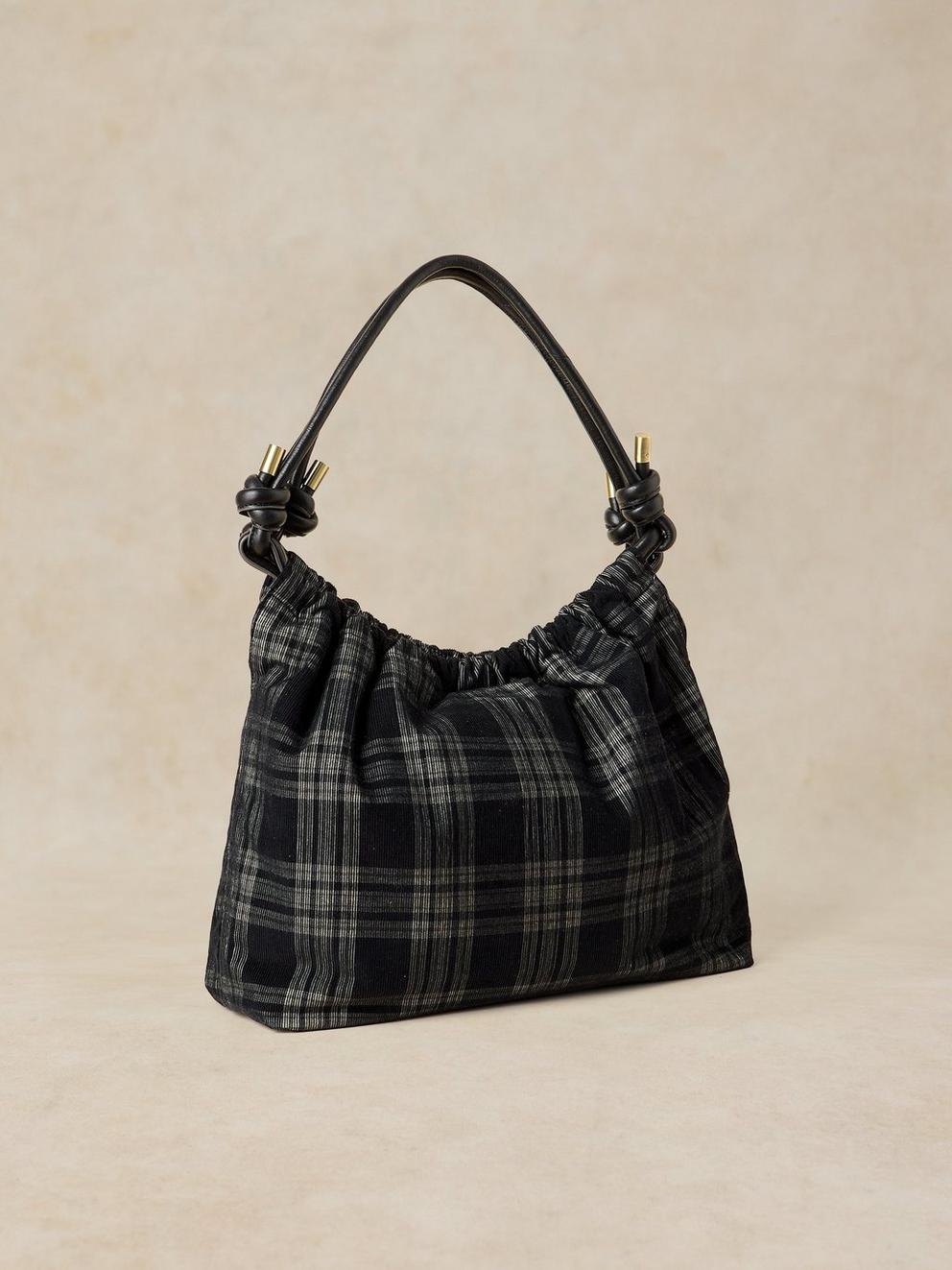 CALLIE SHOULDER BAG in BLK MLT - FLAT BACK