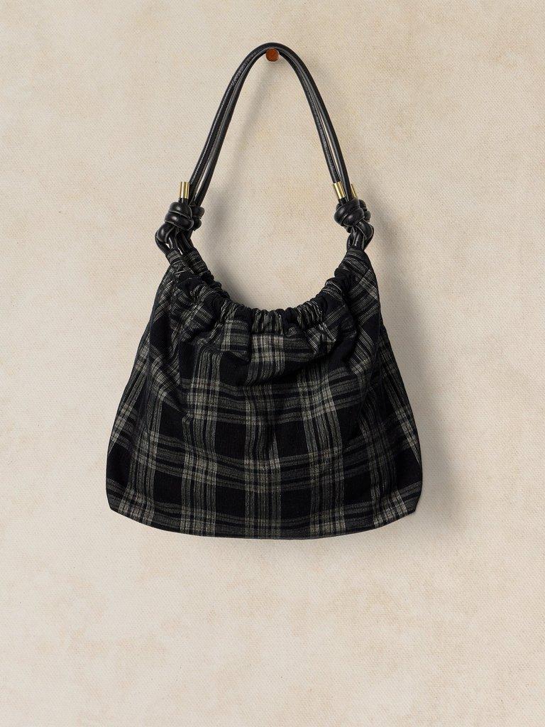 CALLIE SHOULDER BAG in BLK MLT - FLAT FRONT
