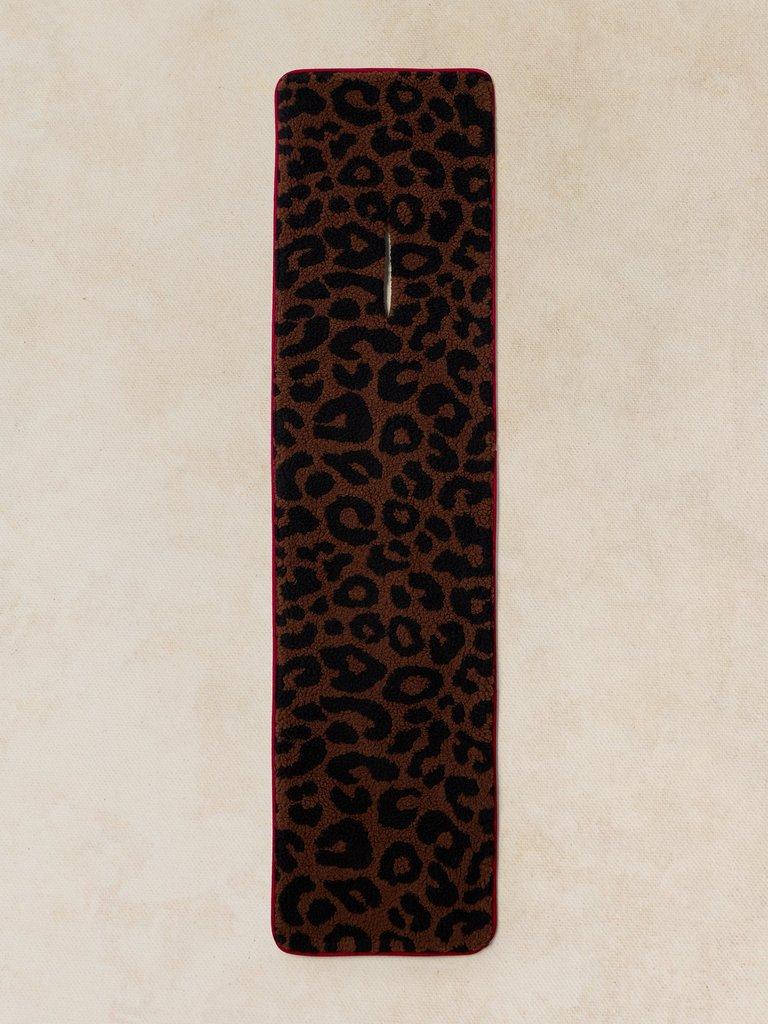 BORG LEOPARD SCARF in NAT MLT - FLAT BACK