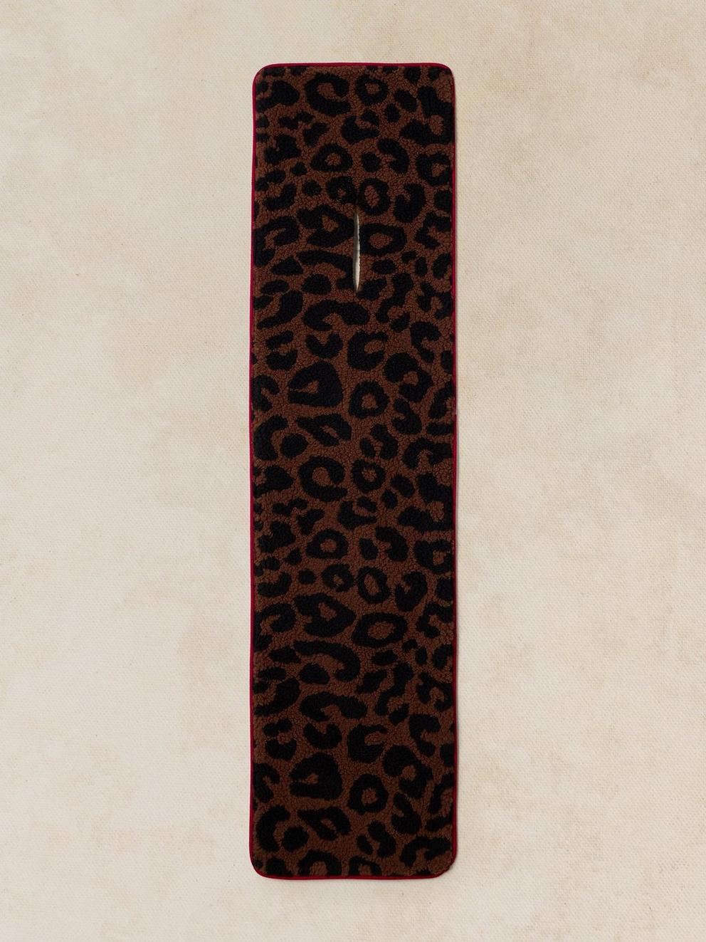 BORG LEOPARD SCARF in NAT MLT - FLAT BACK
